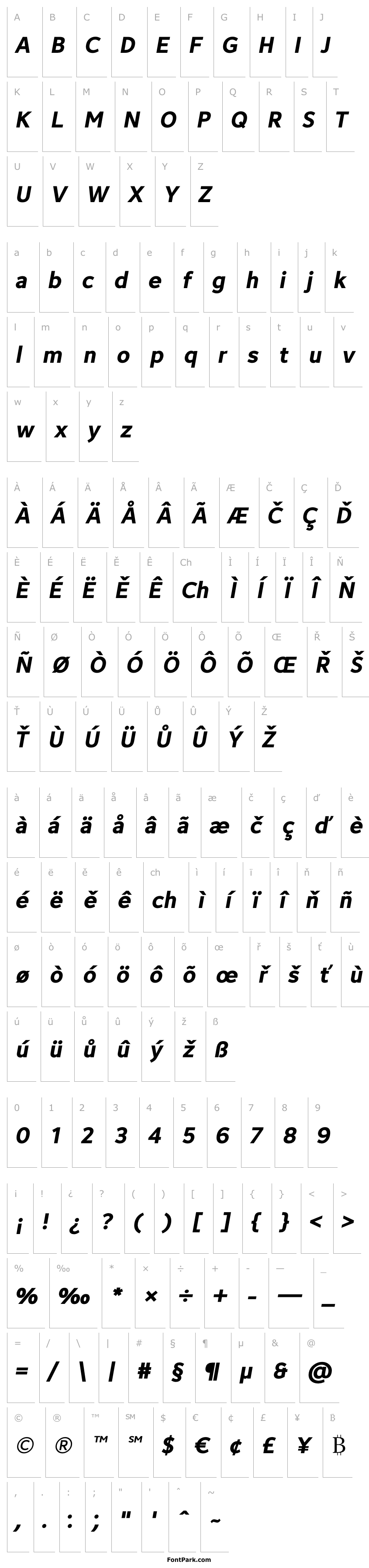 Přehled Avancement 2020 Bold Italic