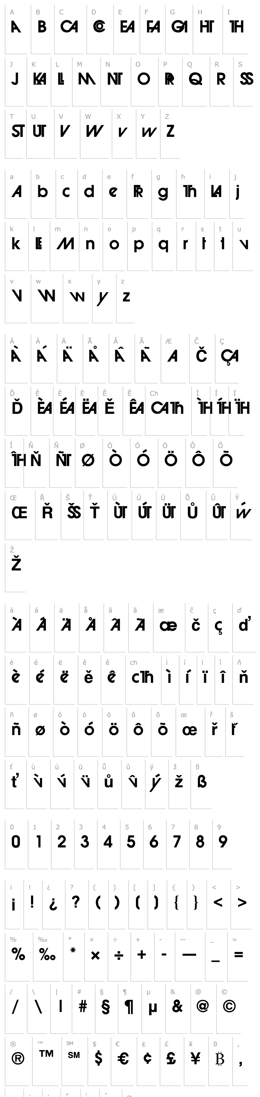 Přehled Avant Garde Alternates Bold