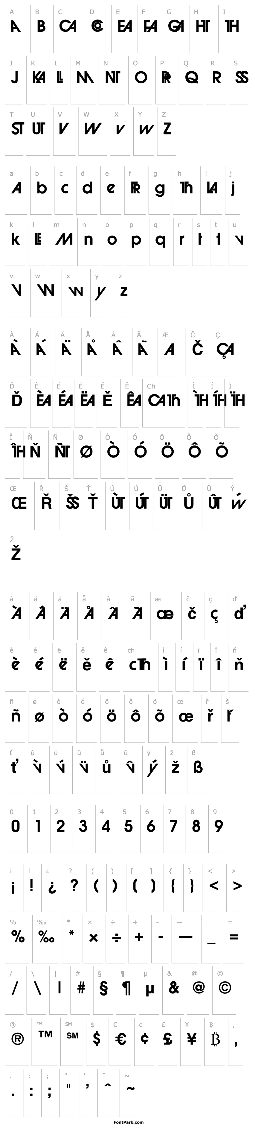 Overview Avant Garde Alternates