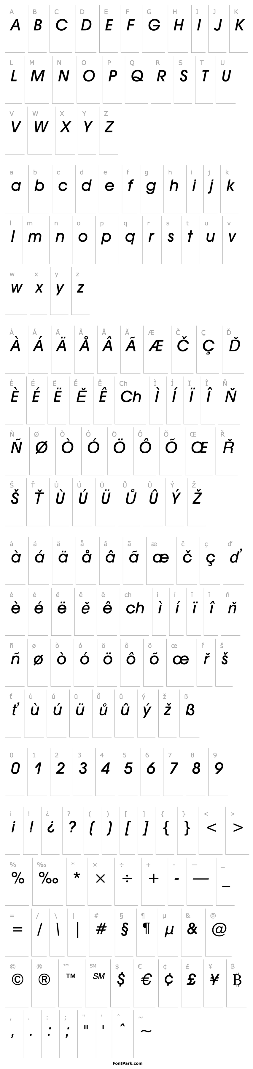 Overview Avant Garde Medium Oblique BT