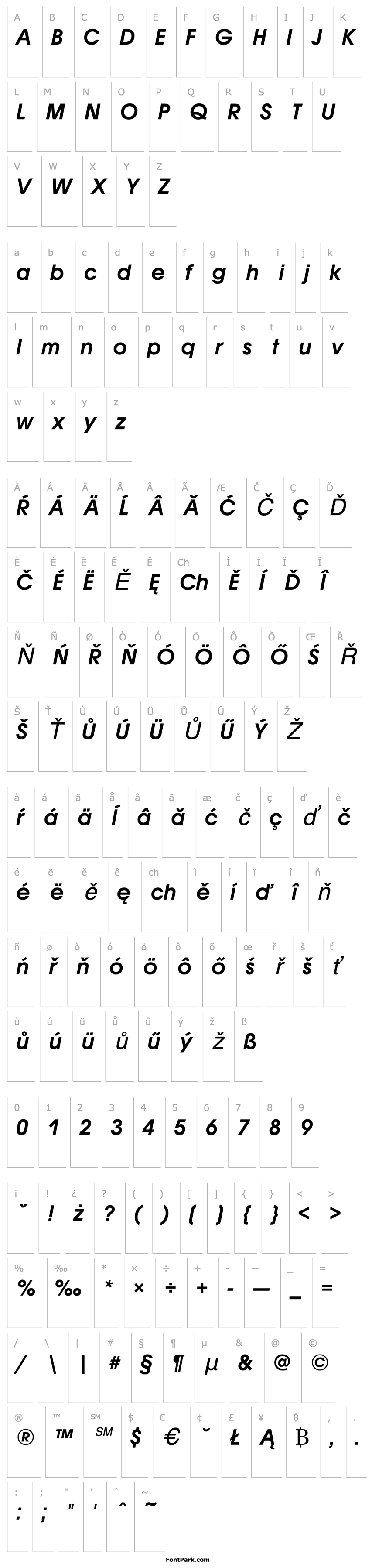 Overview AvantGarGotItcTEEDem Italic