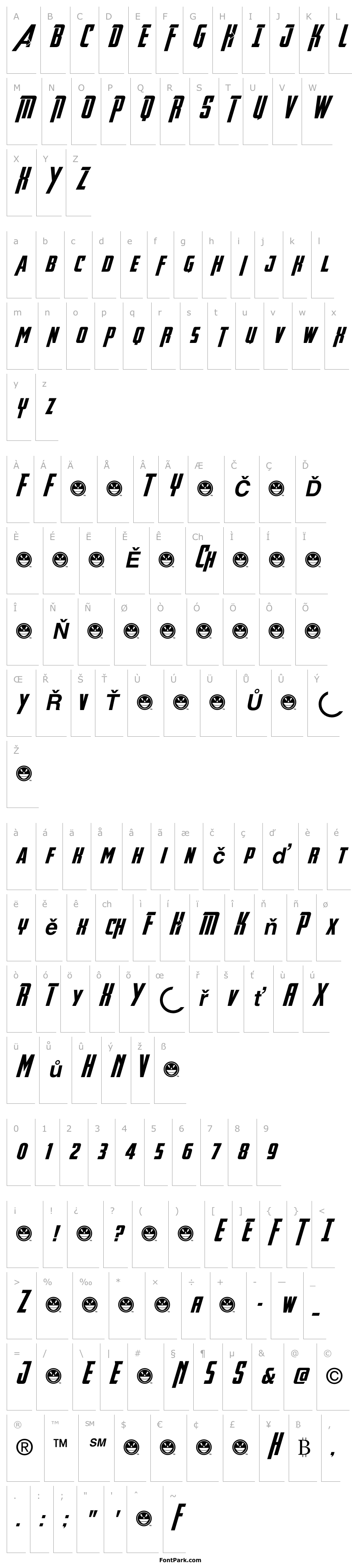 Přehled Avengeance Heroic Avenger Bold Italic