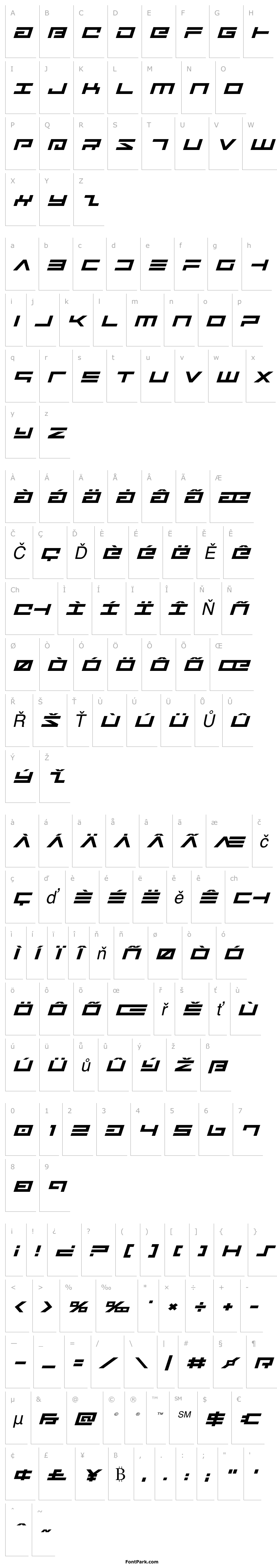 Overview Avenger Expanded Italic