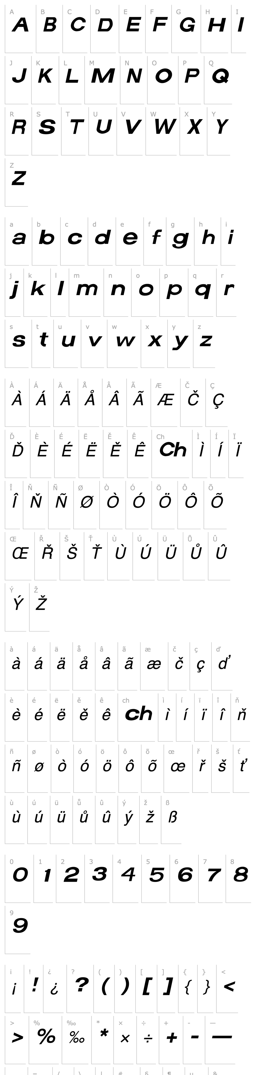 Overview Average Italic