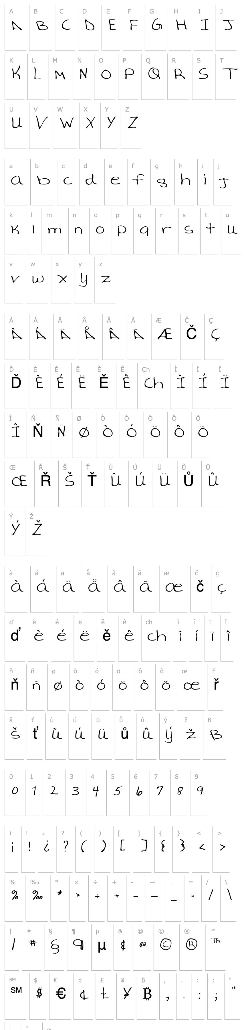 Overview AverysHand Regular