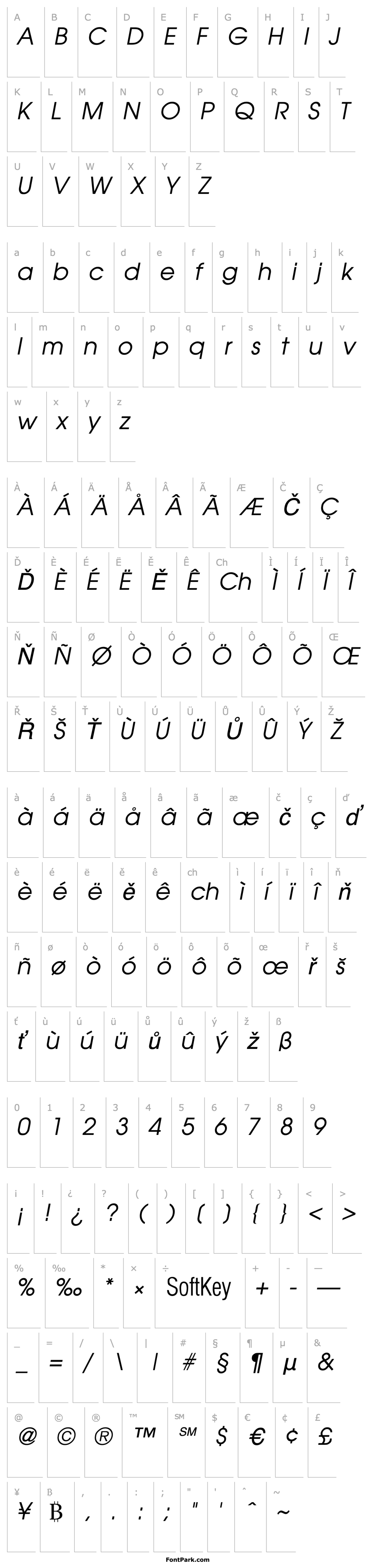 Overview Avian Italic