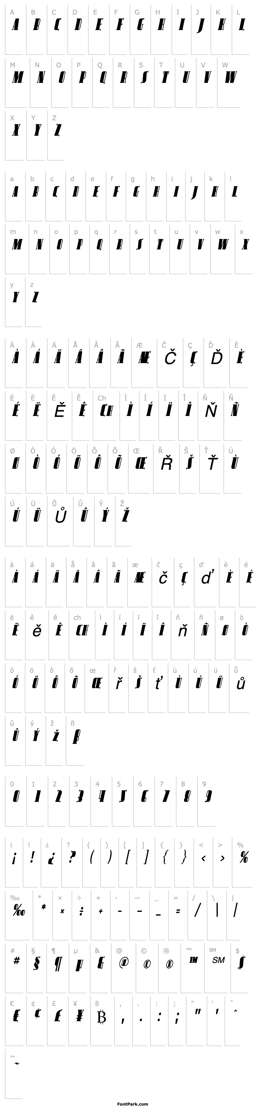 Overview Avondale SC Cond Italic