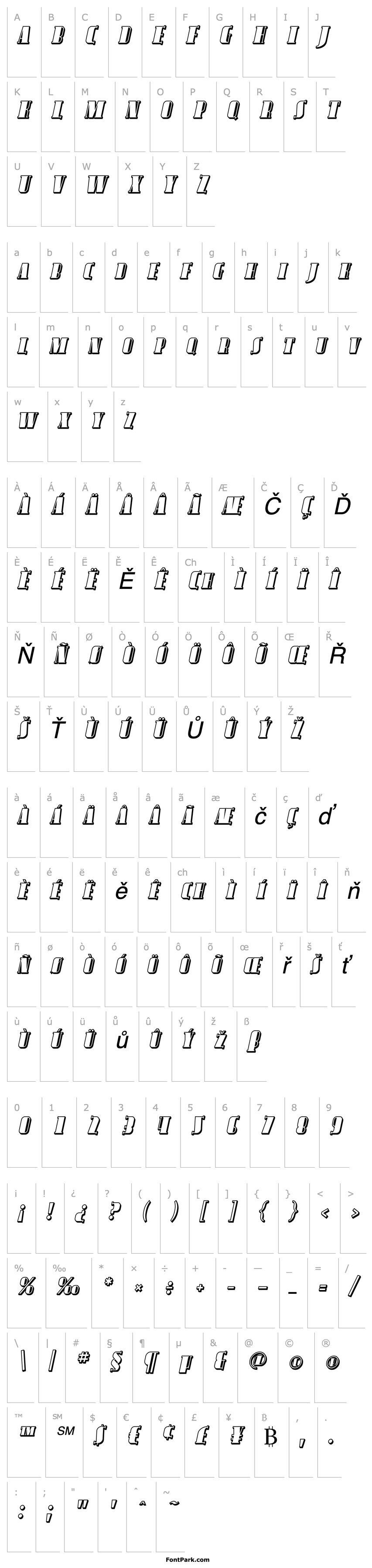 Overview Avondale SC Shaded Italic