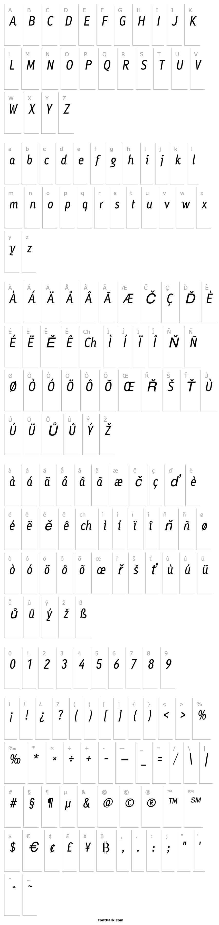 Přehled Ayumi Medium Italic