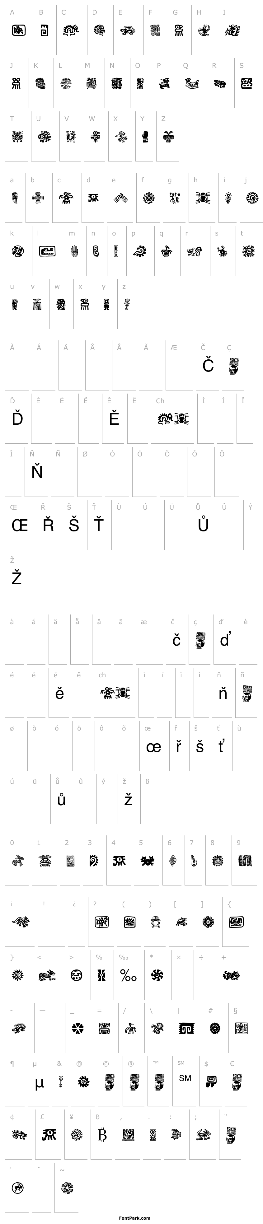Overview Aztecs Icons