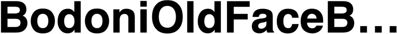 Preview BodoniOldFaceBE-BoldExp