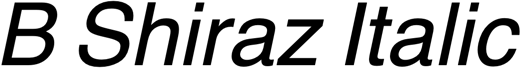 Preview B Shiraz Italic