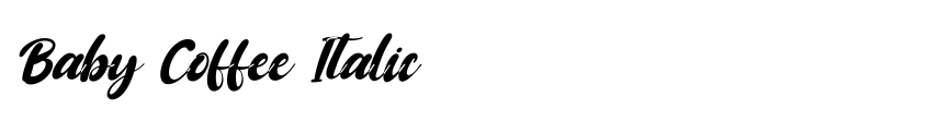 Preview Baby Coffee Italic