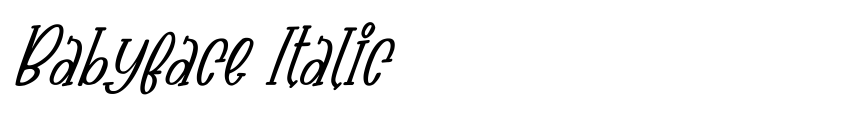 Preview Babyface Italic