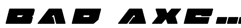 Preview Bad Axe Title Italic