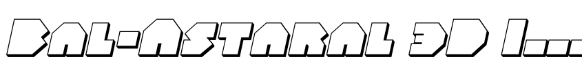 Preview Bal-Astaral 3D Italic