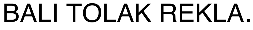Preview BALI TOLAK REKLAMASI