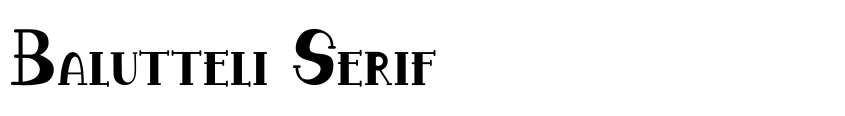 Preview Balutteli Serif