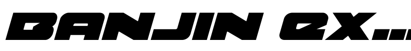 Preview Banjin Expanded Italic