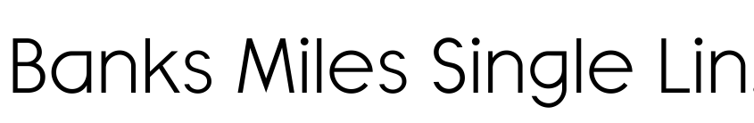 Preview Banks Miles Single Line