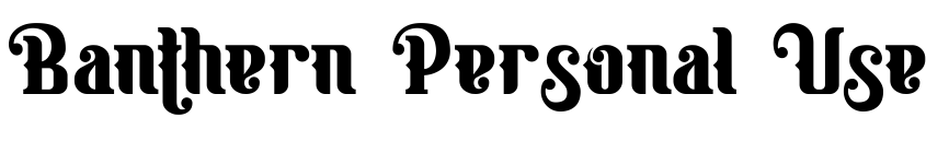 Preview Banthern Personal Use