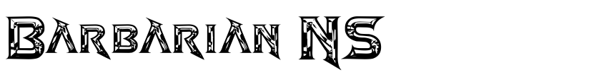 Font Barbarian NS by Unknown