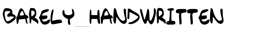 Preview Barely_Handwritten