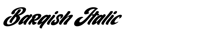Preview Barqish Italic