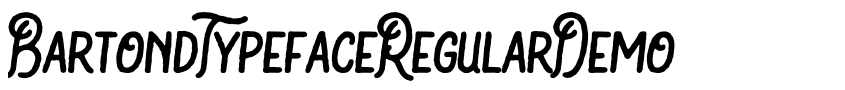 Preview BartondTypefaceRegularDemo