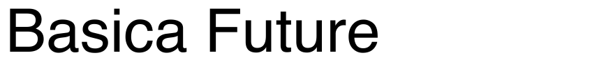 Font Basica Future by Carlos Matteoli a.k.a. Qbotype