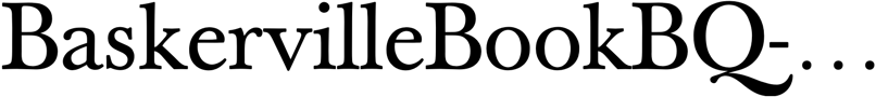Preview BaskervilleBookBQ-Regular