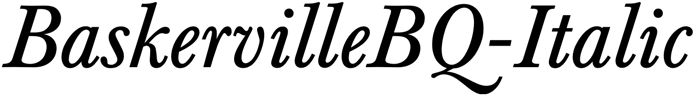 Preview BaskervilleBQ-Italic