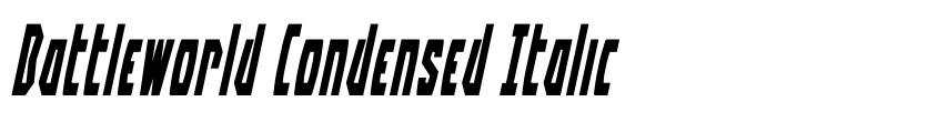 Preview Battleworld Condensed Italic