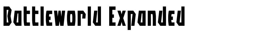 Font Battleworld Expanded by Daniel Zadorozny