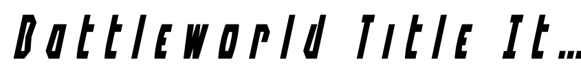 Preview Battleworld Title Italic