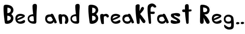 Font Bed and Breakfast Regular by Javier Ugarte del Corro