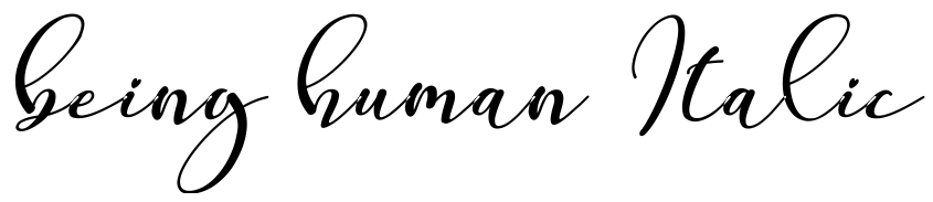Preview being human Italic