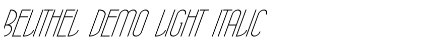 Preview Belithel Demo Light Italic