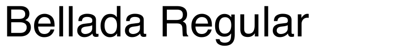 Font Bellada  Regular by Bang Toyib