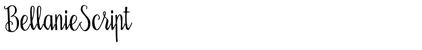 Preview BellanieScript