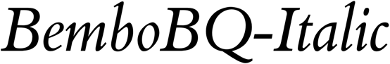 Preview BemboBQ-Italic
