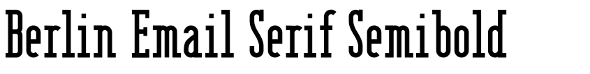 Preview Berlin Email Serif Semibold