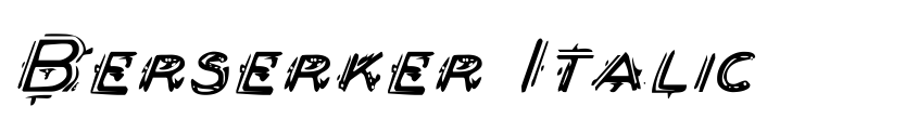 Preview Berserker Italic