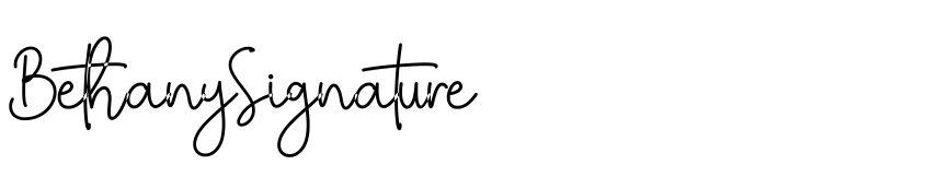 Preview BethanySignature