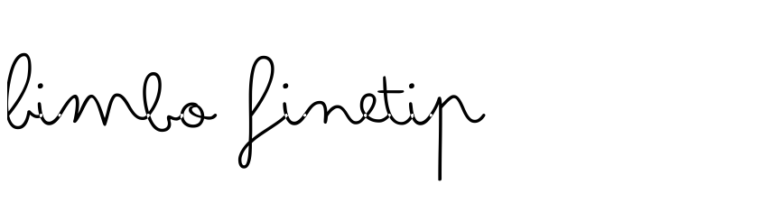Font Bimbo Finetip by Francesco Canovaro with Chiara Ghezzi and Niklas Jonsson after Jonathan Calugi