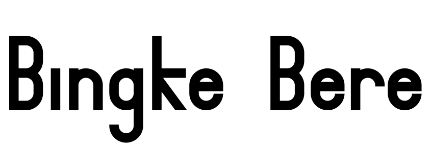 Font Bingke Berendam DEMO by Purnomo, Taufik Dwi @ Nariswari Creative
