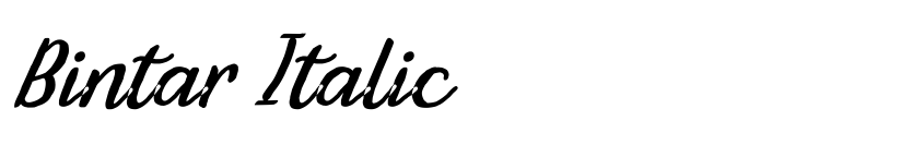 Preview Bintar Italic