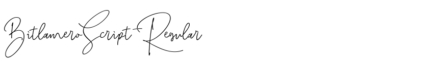 Preview BitlameroScript-Regular