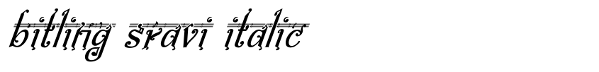 Preview bitling Sravi Italic