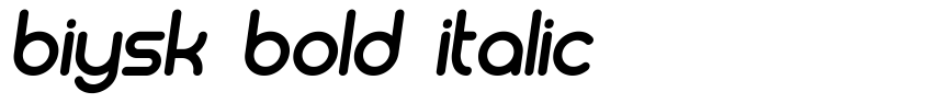 Preview Biysk Bold Italic